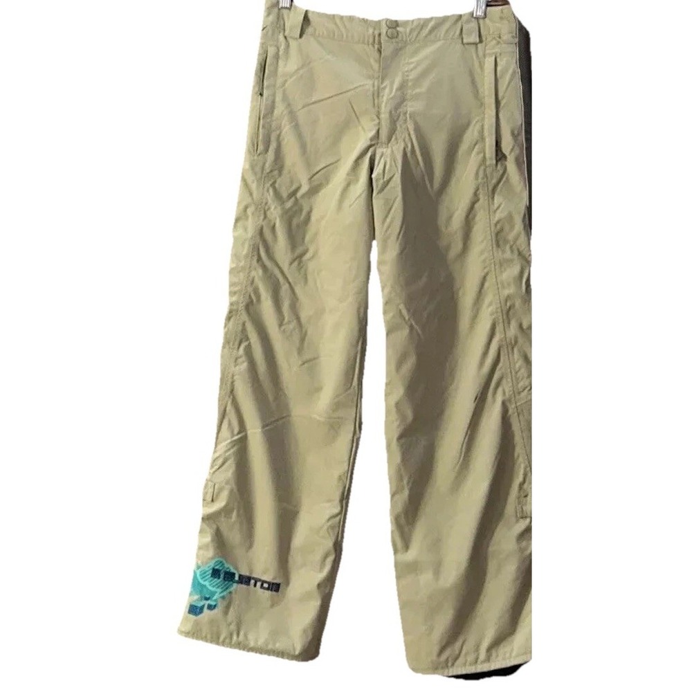 BURTON DRYRIDE Ski Pants Sz L 14/16 Kids Unisex‎ Pockets Boot Gaiters Snowboard